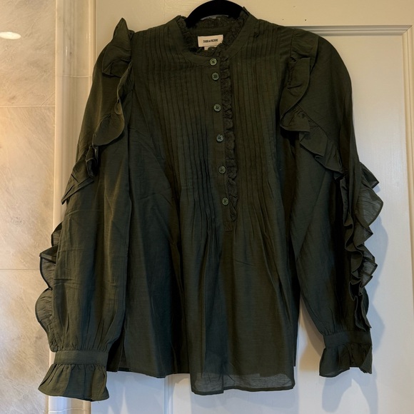 Zadig & Voltaire Timmy Tomboy Ruffled Tunic size XS - Picture 4 of 6